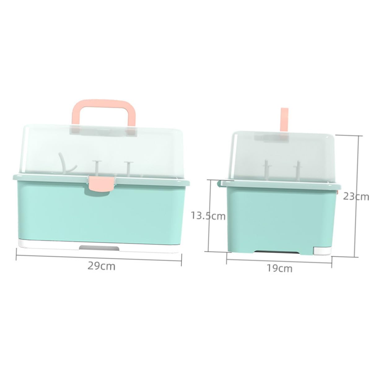 Babyflaschen Trockenbox mit Deckel Organizer für Babyflaschen und Babybesteck Freier Aufbewahrungsbehälter mit Abtropfschale für Küche und Stillzubehör