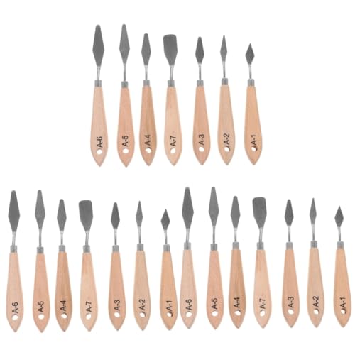 Artibetter 7pièces Spatules De Mélange pour Peinture Outils De Peinture Pelles à pour Mélanger Les Couleurs Fournitures Artistiques