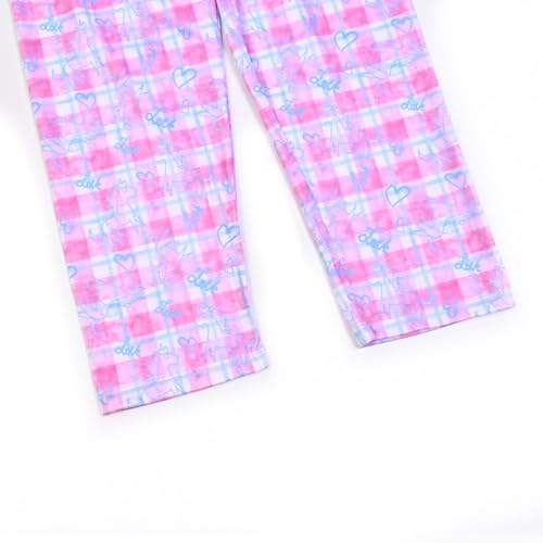Image of Mirawise Girls 3 Pc Pajamas Sleepwear Cotton Pjs Clothes Set 4-13 Years