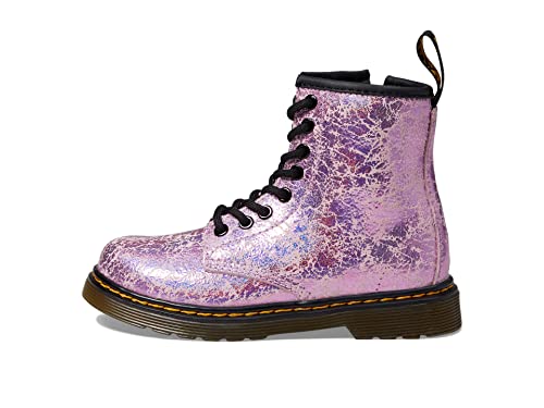 Image of Dr. Martens 1460 J (Little Kid /Big Kid) Pink Disco Crinkle 3 UK (US 4 Big Kid) M
