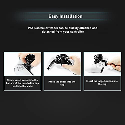 Deadeyevr Ps5 Mini Wheel Steering Add On Replacement Accessory For Racing Games #TOP2