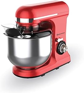 Müller Kitchen MK-6039 Robot de cocina 7L (incluye batidor, gancho para amasar y gancho para agitar, cubierta para el polvo)