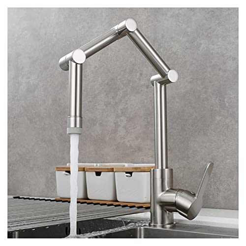 Mitigeur pot filler de cuisine en laiton brossé double fonction