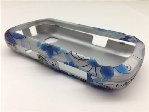 Blue Sakura Rubberized Cover for LG Rumor Reflex LN272
