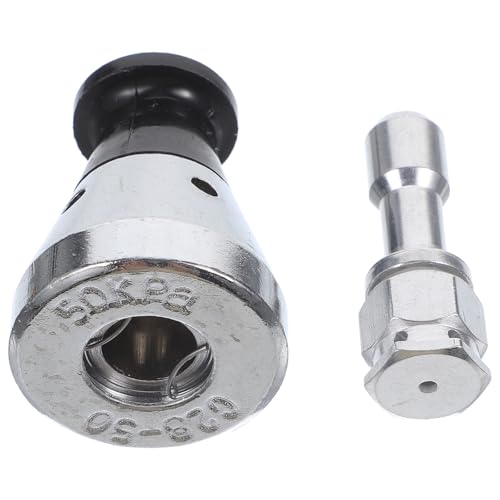 Válvula de seguridad y válvula de liberación de aire para olla a presión, tamaño grande 50kpa, repuesto, diseño a prueba de explosiones con tubo de escape, set de 2 piezas para electrodoméstico de cocina