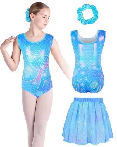 Sylfairy Girls Ballet Leotards with Removable Skirt Ballet Dance Dress Gymnastic Leotards for 3-10Years4