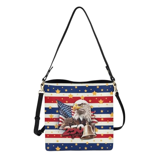 Image of HUGS IDEA Boho Bags for Women Leather Handbag Shoulder Bucket Crossbody Purse