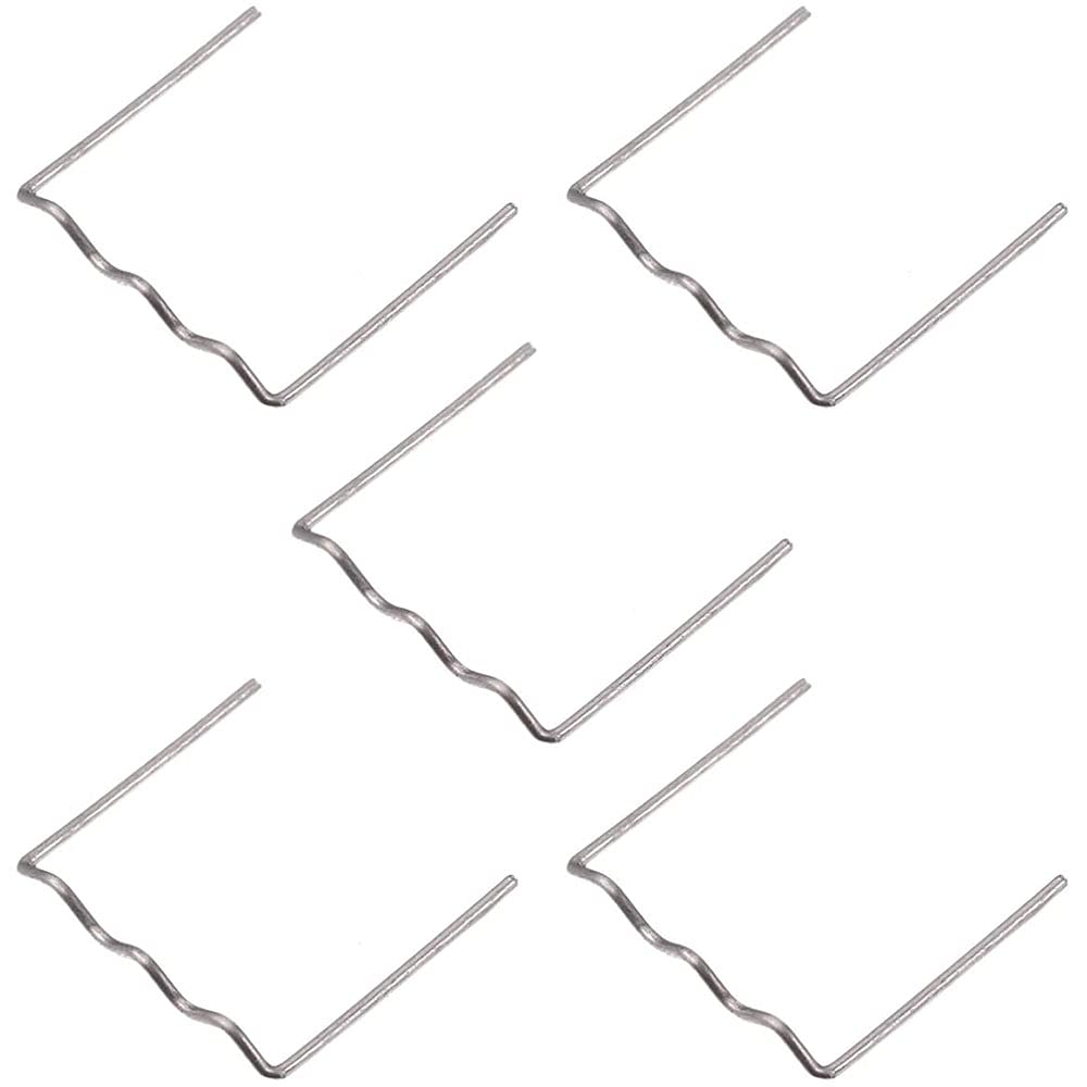 ANCLLO 500pcs Hot Staple Repair Machine Plastic Welding Hot Stapler Car Auto Bumper Repair Pre Cut for All Cars Flat AngleAuto Plastic Repair Hot Staples for Bumper Plastic Welding Repairing 0.8mm - Image 2