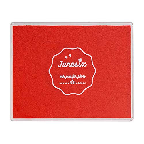 Ink Pad, 5x4   Washable Stamp Ink Pad for Kids, Red