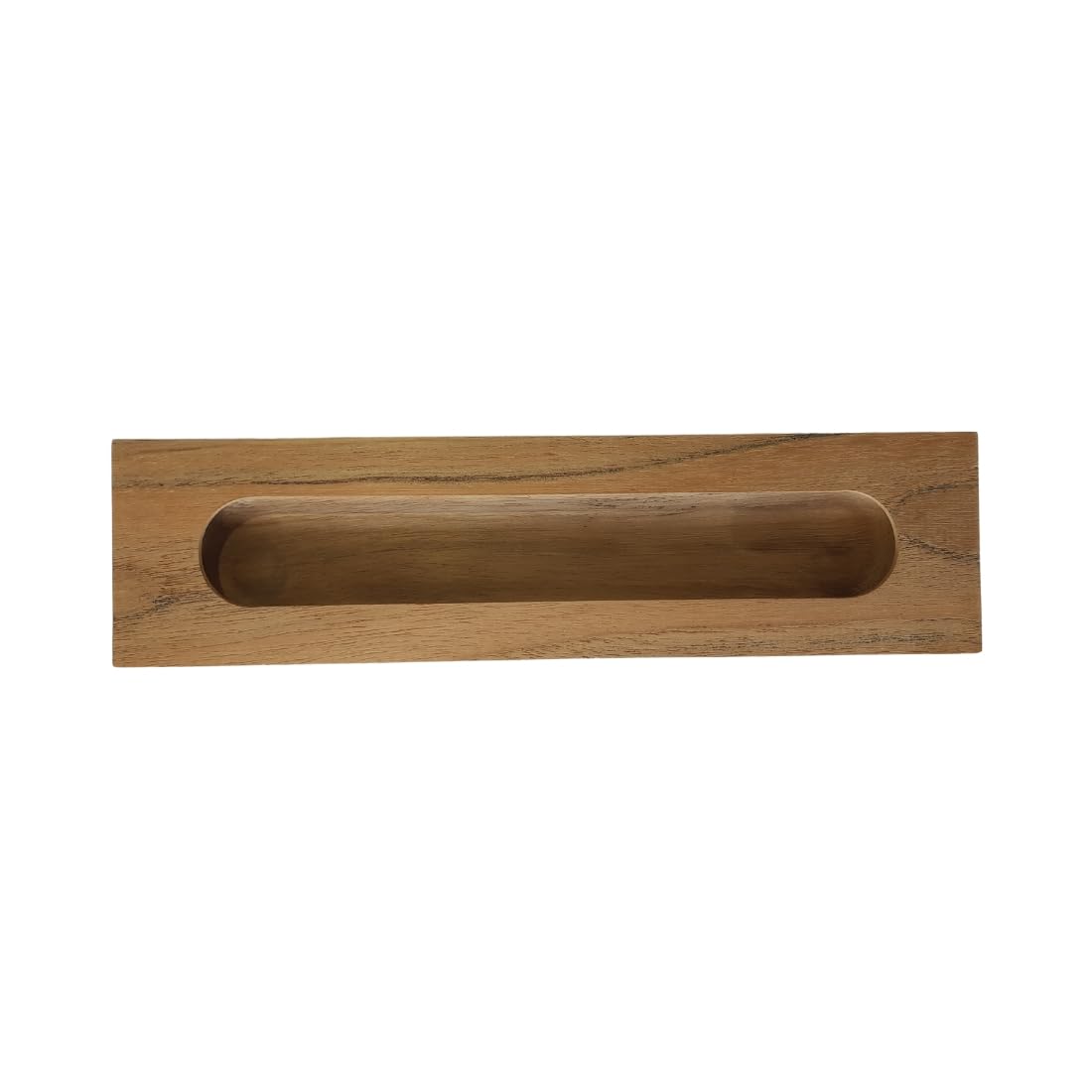 Capsule Shape Conceal Handle for Wardrobe | Teak Wood | Raw Wood | Sliding Door Handle (6inch)-image-19