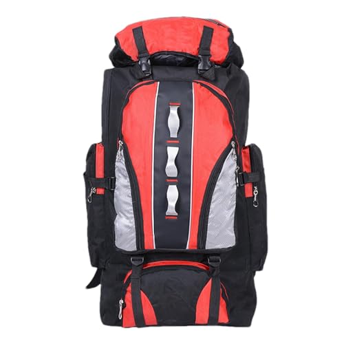 Mochila de senderismo – Mochila de camping resistente al desgarro y al agua | Bolsa de camping ligera de tela Oxford | Mochila con múltiples bolsillos de 100 L para hombres y mujeres, escalada,