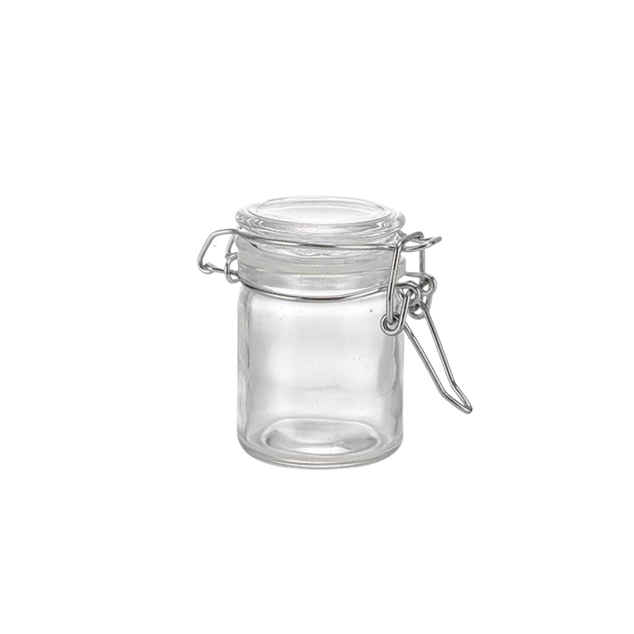 ZNJAMN 2pcs Glass Bottle Sealed Jar For Kitchen Food Pickle Fruit Canned Transparent Big Mouth Jam Storage Household for Pickling(50ML)