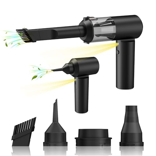 LifeNest Mini Cordless Vacuum Cleaner for Car, Foldable 14000Pa Handheld Car Vacuum Wireless, Strong Suction 4 in 1 Air Blower and Dust Buster, Small Portable Vacuum Cleaner Office, Keyboard and Home