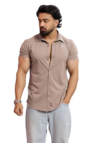 Image of FUAARK Mens Slim Fit Breathable, Lightweight & Stretchable Shirt for Casual wear