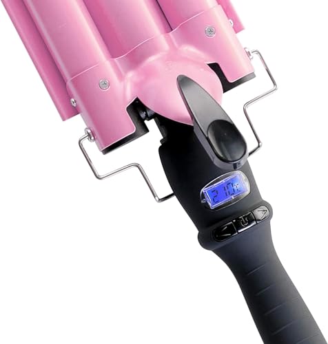 Asani Y-A41 Alure 3 Barrel Hair Waver For Beachy/Frizz-Free Waves W/Lcd Temperature Display thumb #6