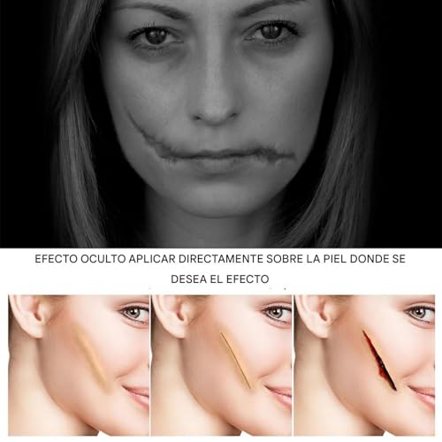 Líquido Para Cicatrices - 15ml Halloween Colodión Rígido Para Cicatrices Belleza Con Pincel - Maquillajes de Cuidado Personal - Uso en Cara Piel Cuerpo Disfraz Cosplay Halloween Fotografía - imagen 4