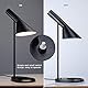 BarcelonaLED Schreibtischlampe, modernes Design, nordisches Metall, Sockel E27 in schwarz, zum Lesen, Studieren, Innenbeleuchtung, Büro, Nachttisch, Wohnzimmer, Schlafzimmer, Arbeitszimmer
