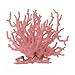 OUTWIND Artificial Coral Reef Decor for Aquarium, 6.7x2.6x5.7 in, Non-Toxic Colorful Plastic Fake Coral Plant Decorations, Fish Tank Ornament, Aquarium Decor for Home Office, Pink