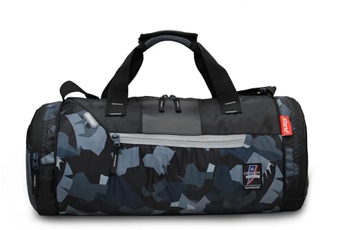 Sfane Sports Duffel Gym Bag for Men & Women (Jet Black)