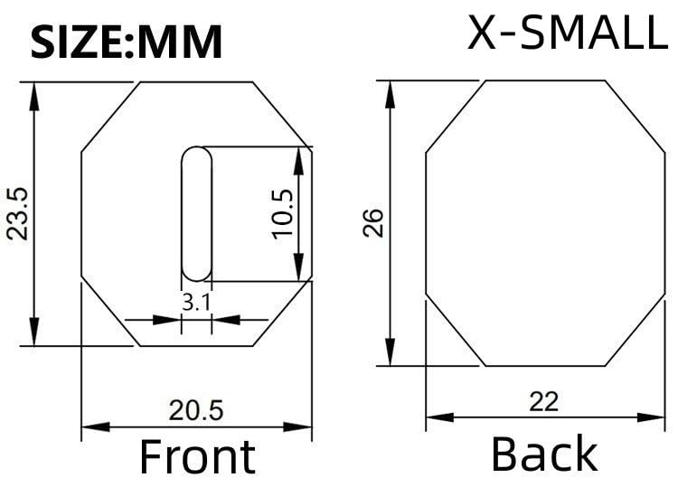 Echeson 1PC Japanese Octagonal Solid Wooden Grip Blank DIY Replacement Fits for Fruit Knives, Sashimi Knives and Boning Knives(Medium)