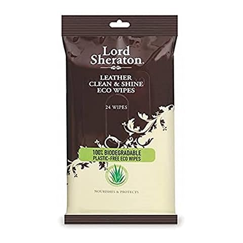 Lord Sheraton 83567 Leather Clean and Shine Wipes, Clear Cover