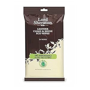 Lord Sheraton 83567 Leather Clean and Shine Wipes, Clear