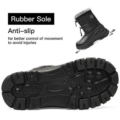image for DREAM KIDS Kids Snow Boots Boys & Girls Winter Boots Waterproof Col