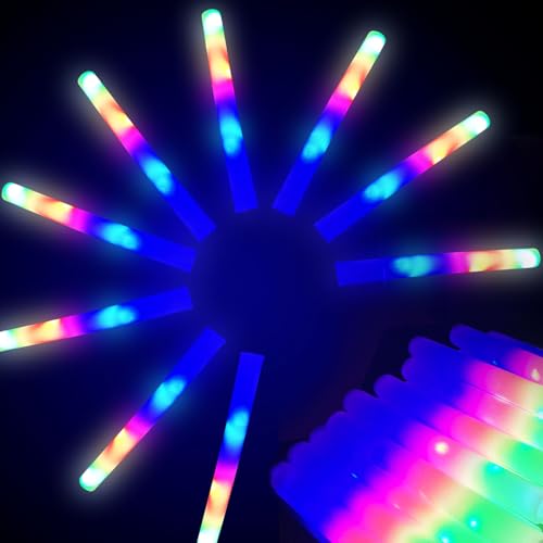 12-Pack LED Foam Glow Sticks, Wedding-Specific Glow Sticks, Three...