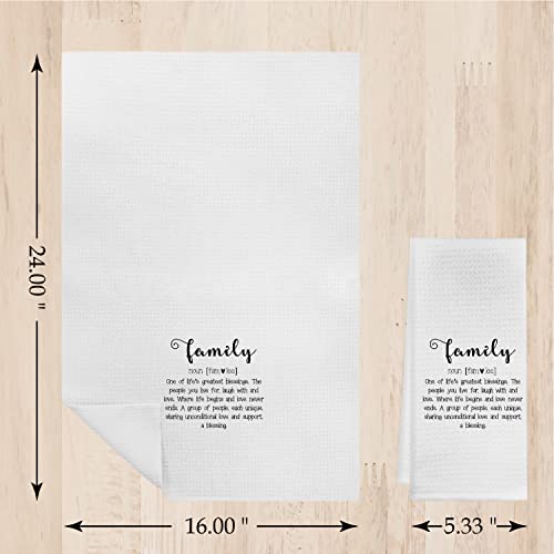 Farmhouse Family Definition Kitchen Towels Dishcloths,Family Love Decorative Dish Towels Hand Towels Tea Towels, For Mom,Gifts For Adults Women Teens,Best Housewarming Gifts #TOP3