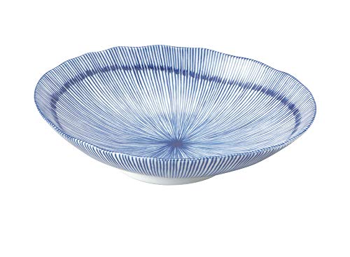 細十草 22.5×17.5cm 七〇楕円深皿 カレー皿 パスタ皿 プレート 皿 ボウル サラダ カフェ 食器 美濃焼 おしゃれ 和食器 日本製 国産 陶器 軽量 軽い ラッピング不可
