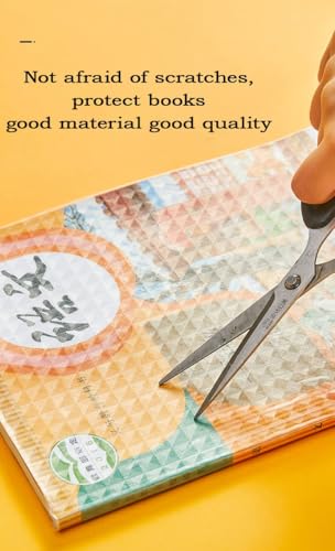 Image of EASTHILL Clear Matte Film for Craft, Waterproof School Textbook Protective Case Cover Can Be Cut Self-Adhesive Pack of 30 PCS (Transparent, Mix)