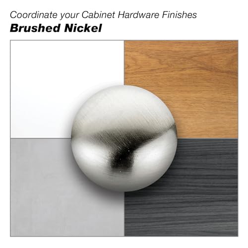 Image of Richelieu Hardware BP260637195 Teramo Collection 1 3 /8-inch (35 mm) x 13 /16-inch (20 mm) Brushed Nickel Traditional Rectangular Cabinet and Drawer Knob for Kitchen, Bathroom, and Furniture