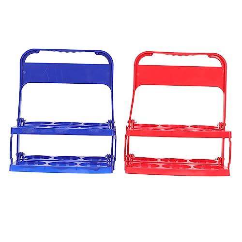 PRETYZOOM 2pcs Folding Beer Bottle Rack Compact Wine Storage Holder for Ktv Bars and Portable Beer Organizer for Kitchen Countertop Party Use