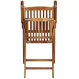 vidaXL Akazienholz 2X Gartenstuhl Armlehnen Balkonstuhl Klappstuhl Holzstuhl - 4
