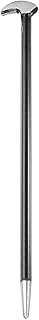 HARFINGTON Rolling Head Pry Bar 12" Length 0.4" Rod Dia Carbon Steel Lady-foot Leverage Bar Heel Line Up Pry Bars for Automotive Mechanics Aligning & Prying