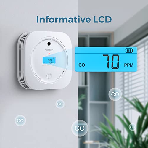 Aegislink Smoke And Carbon Monoxide Detector 10-Year Lifespan With Replaceable Battery, Photoelectric Fire Alarm And Electrochemical Co Alarm With Test/Silence Button, Sc200, 1-Pack #TOP3