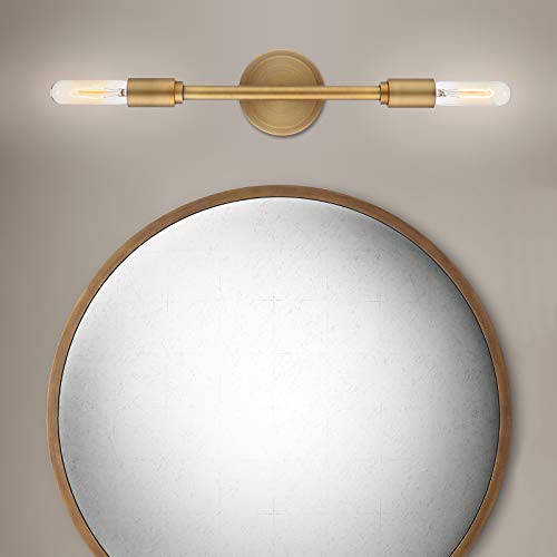 Phansthy 2 Light Bathroom Wall Sconce Antique Bronze Dual Light Indoor Industrial Wall Light Fixture For Hallway Kitchen Restaurant(Antique Bronze) #TOP3