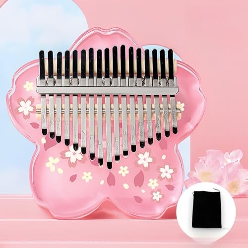 親指ピアノ クリアアクリルカリンバクリアキュートカリンバ17キーフィンガーピアノクリスタルカリンバマリンバ親指ピアノカリンバ クリアサウンドヒーリング楽器 かりんば カリンバ 初心者セット