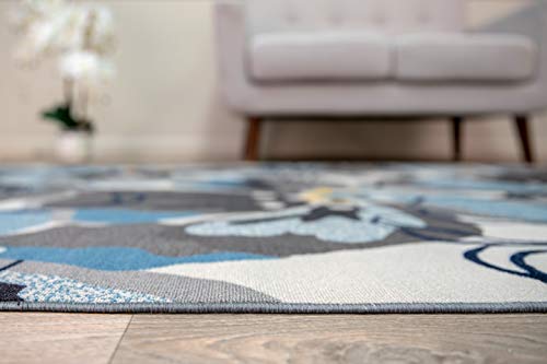 Modern-Large-Floral-Non-Slip-Non-Skid-Area-Rug-5-X-7-5-3-X-7-3-Gray-Blue 41OuUMrCswL