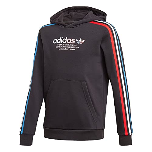 Adidas hoodie enfant molleton chaud noir taille standard pour hiver