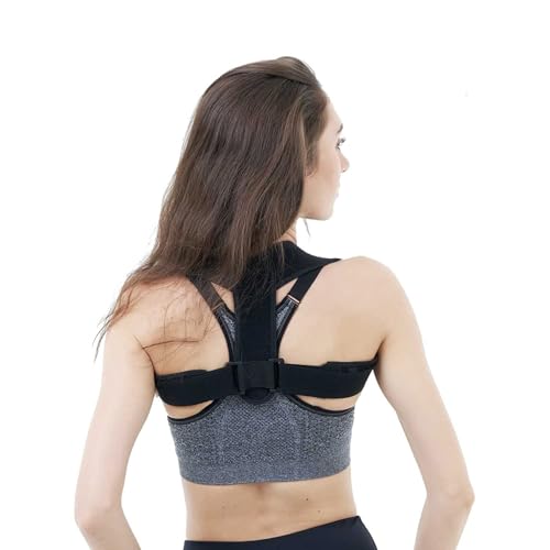 sundpik Posture Corrector for Women and Men Adjustable Upper Back Brace Breathable Back Support straightener Providing Pain Relief from Lumbar Neck Shoulder and Clavicle Back.
