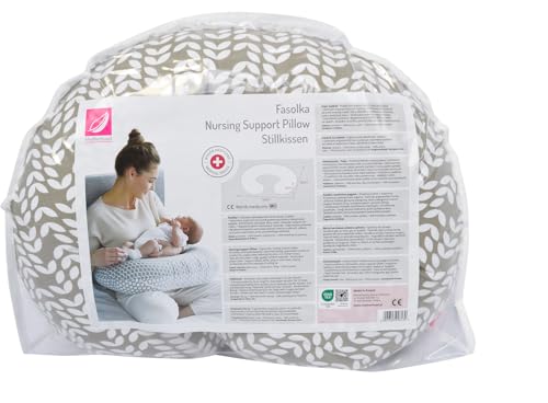 Mother hood Stillkissen ergonomisch, Öko-Tex Standard 100, Blatt beige Classic