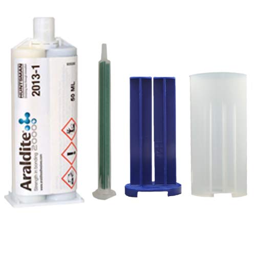 Huntsman Araldite 2013-1 Chemical-Proof Epoxy Gel (50ml/1.7oz + Caulk Gun Adapter Kit)