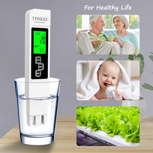 Njty A5-WHITE 𝐌𝐨𝐬𝐭 𝐀𝐜𝐜𝐮𝐫𝐚𝐭𝐞 𝐒𝐨 𝐅𝐚𝐫 4-In-1 Instant Read Tds Meter thumb #5