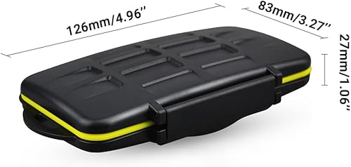 Miniatura 4 de JJC Estuche de lujo para tarjetas de memoria XQD Cfexpress tipo B SD SDXC SDHC con 7 ranuras para 3 XQDCfexpress Tipo-B y 4 SD, funda de viaje con