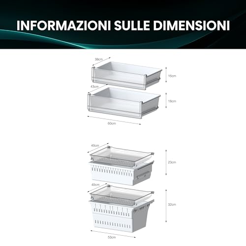 Hisense RF632N4WFE1 - Frigorifero Americano, 485 Litri, No Frost, Classe Energetica E - 4