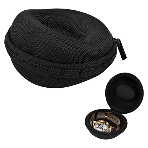 Dokeno Reloj Estuche de Viaje, Portátil Caja para Reloj con Cremallera Caja para Reloj de Viaje Individual Eva Estuche de Reloj Adapta a Todos los Relojes de Pulsera de hasta 50 mm