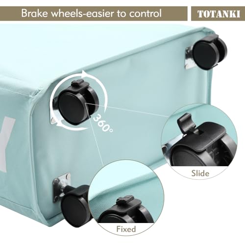 Totanki T0203LBM 25 Inch Rolling Slim Laundry Basket thumb #5
