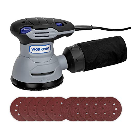 WORKPRO 5-inch Random Orbit Sander - 12000 RPM, 6 Variable...