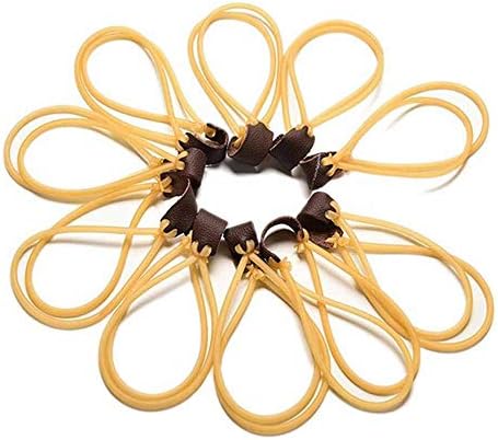 Beyonday Durable 3050 Tube Shooting Latex Hunting Equipment Slingshot Rubber Band Elastic Tape Catapult Parts, Pack of 10